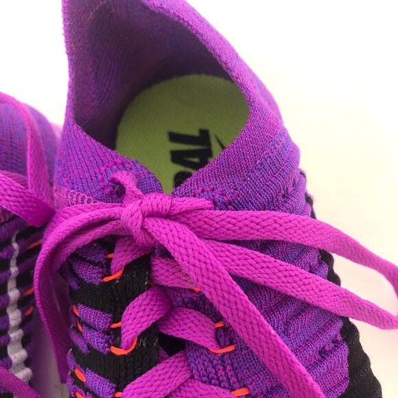 Nike Free RN Flyknit Running Shoes in Hyper Violet Sz. 7.5 - Picture 8 of 12